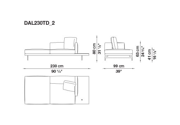 3-местный тканевый диван B&B Italia док ARCH-00033457 - Вид №7