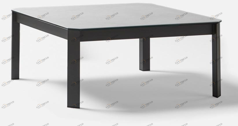 MOBLIBERICA Квадратный журнальный столик с керамической столешницей Salt sun-id-1492108