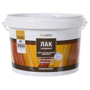 Лак тонированный водный цвета дуб 2.5 кг 12663012 STLM-2100417