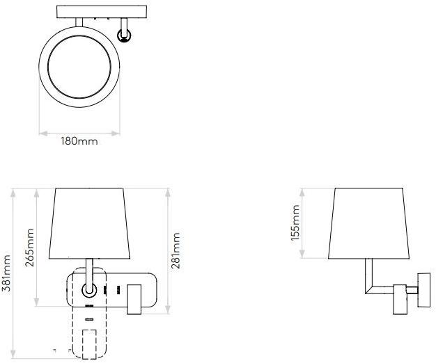 Astro Lighting Светодиодная лампа для чтения прямого и непрямого света sun-id-1355144 - Вид №7