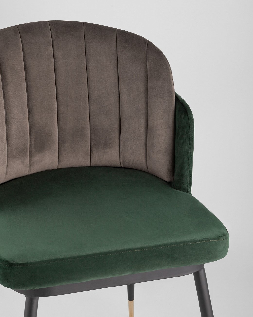 Стул со спинкой зеленый "Пенелопа" STOOL GROUP ДИЗАЙНЕРСКИЕ, ИНТЕРЬЕРНЫЕ 00-3946261 Зеленый;коричневый  - Вид №8