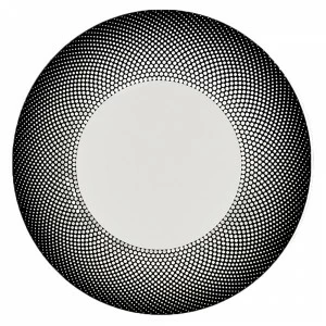 Зеркало круглое большое с черным принтом "Ваил 1" GRAUM ДИЗАЙНЕРСКИЕ 304149 Черный