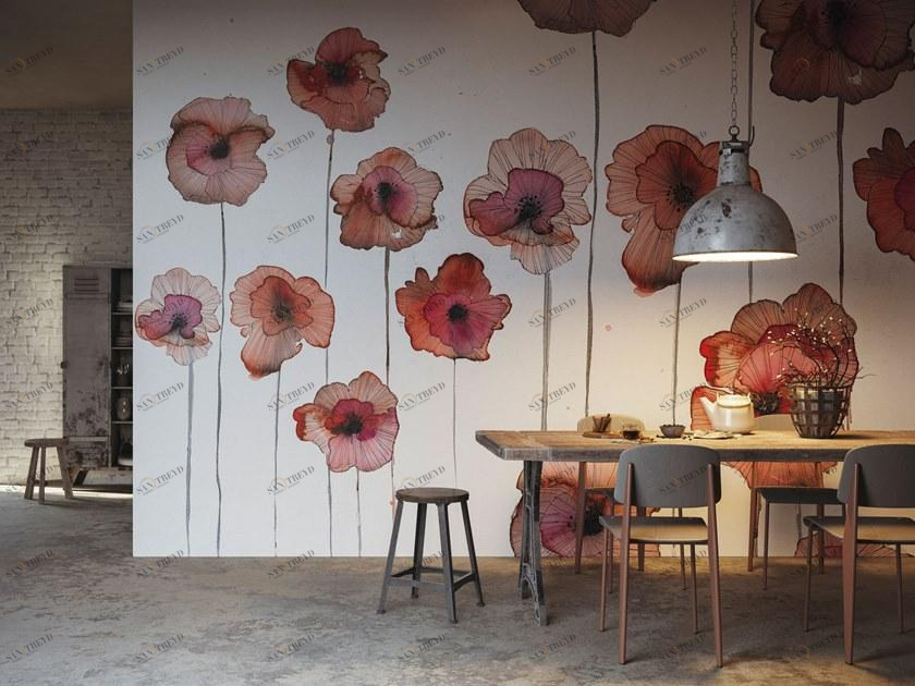 Tecnografica Стекловолоконные обои с цветочными мотивами Collezioni d'arte sun-id-1385221