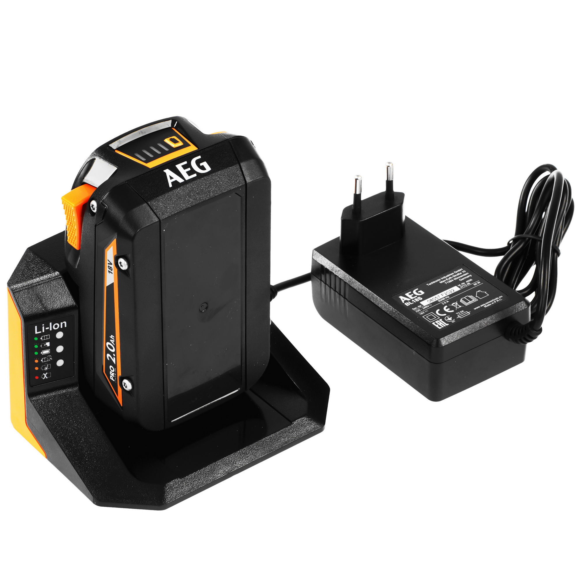 Аккумулятор и зарядное устройство AEG SET L1820S PRO 18V 5481003 STDN-0060908 - Вид №2
