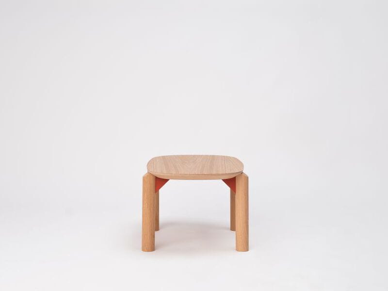 Деревянный круглый низкий журнальный столик ONDARRETA Juno ARCH-00132128 - Вид №1