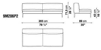 B&B Italia Секционный угловой диван в коже Michel sun-id-1423075 - Вид №13