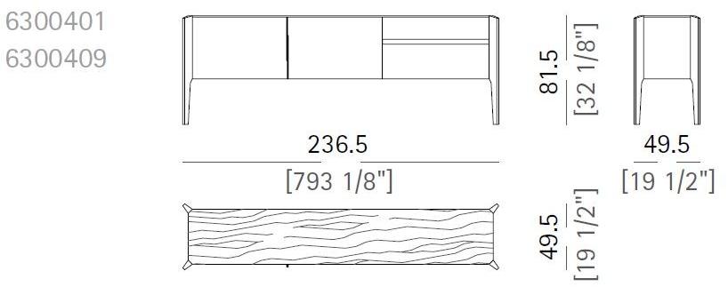 Arketipo Sucupira буфет с ящиками Glory sun-id-1452025 - Вид №7
