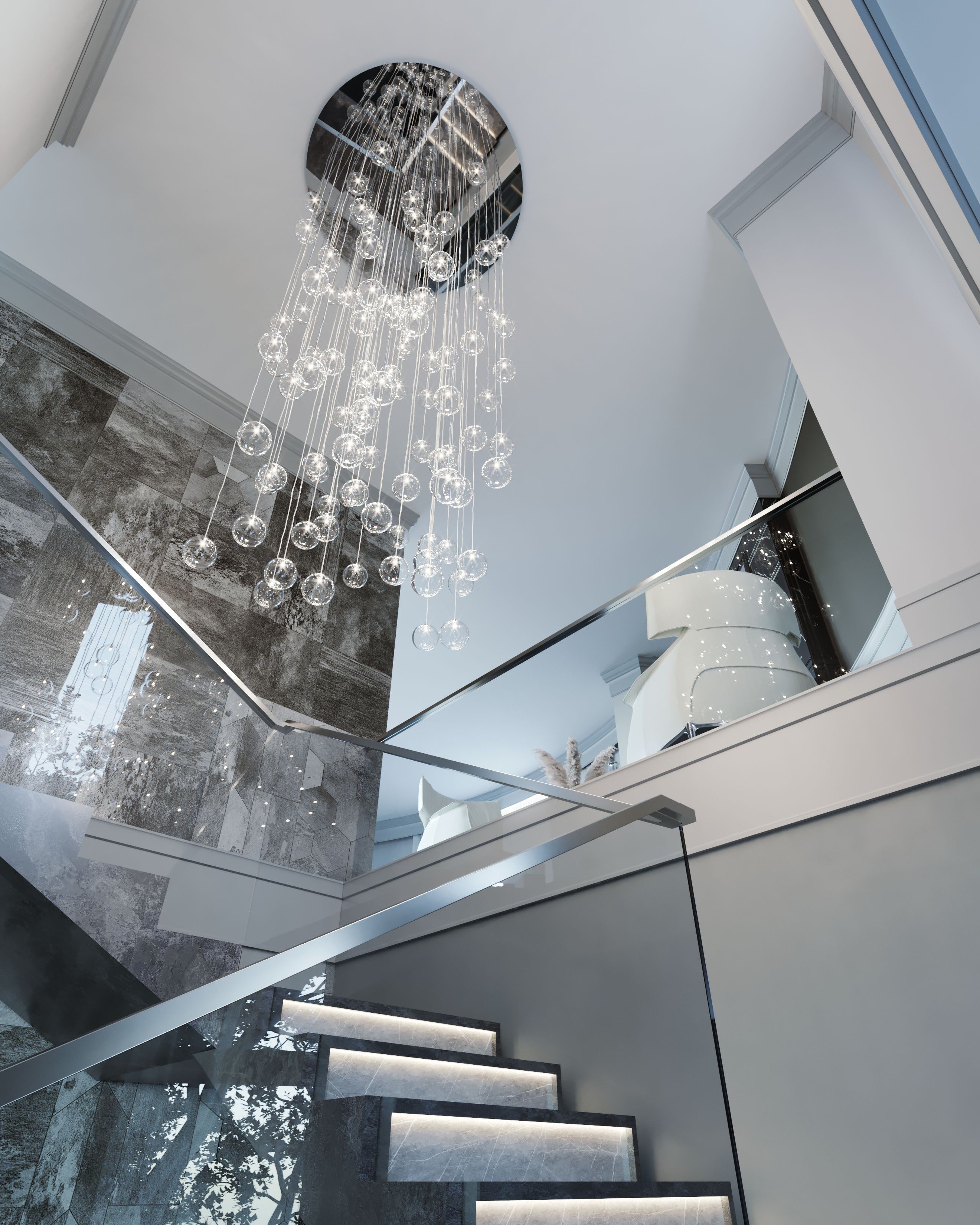 Металлический светодиодный подвесной светильник ILFARI Бальный зал ARCH-00152885 - Вид №3