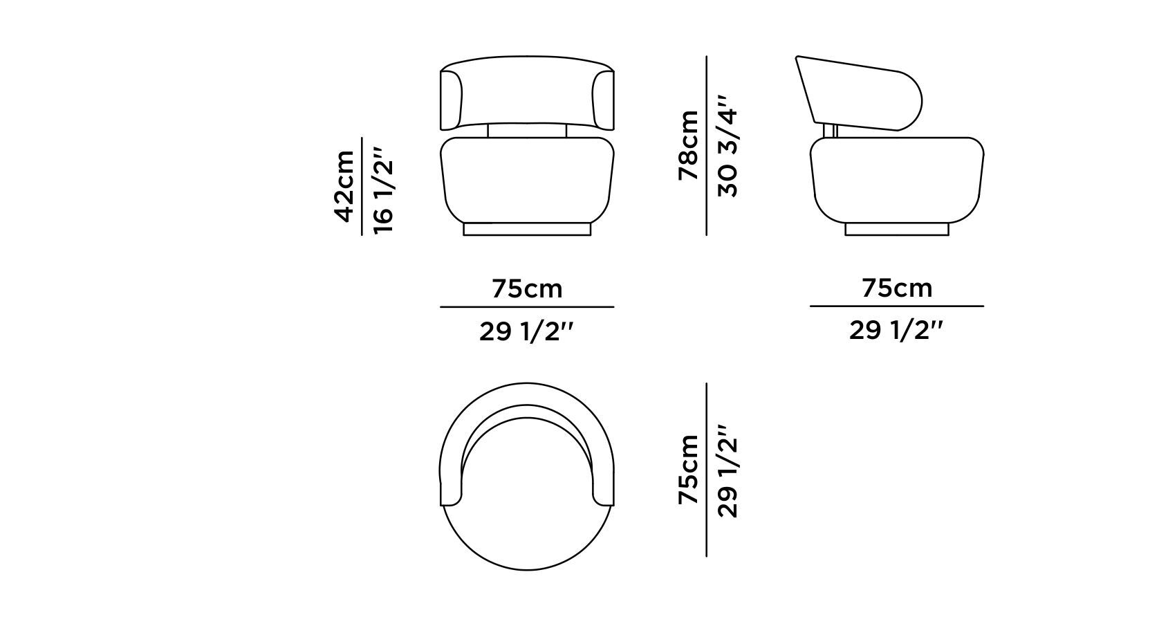Ткань поворотный стул Greenapple CAJU ARCH-00138104 - Вид №7