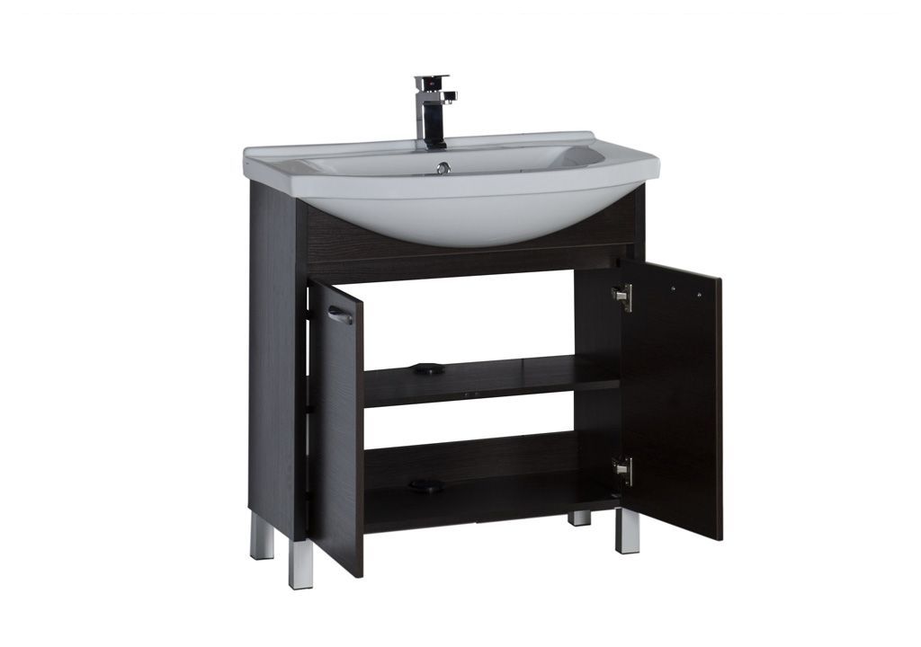 Тумба с раковиной Aquanet Донна 80 венге 0016894200168864 - Вид №2