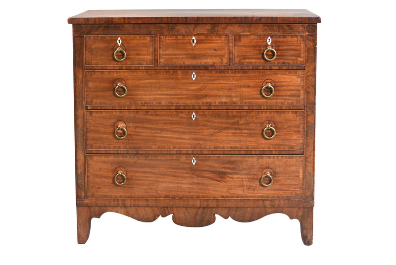 SOR27520 Комод из красного дерева с 3 и 3 ящиками ijlbrown 