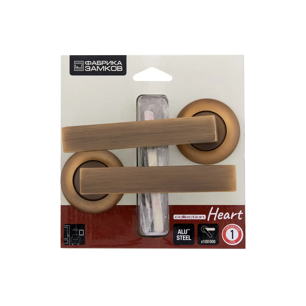 Дверные ручки Фабрика замков Ursula, без запирания, цвет кофе STLM-2077982 - Вид №2