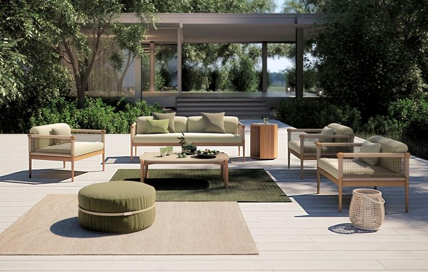 Atmosphera Прямоугольный садовый стол из тика и керамогранита Lodge Lg.tco - Вид №2