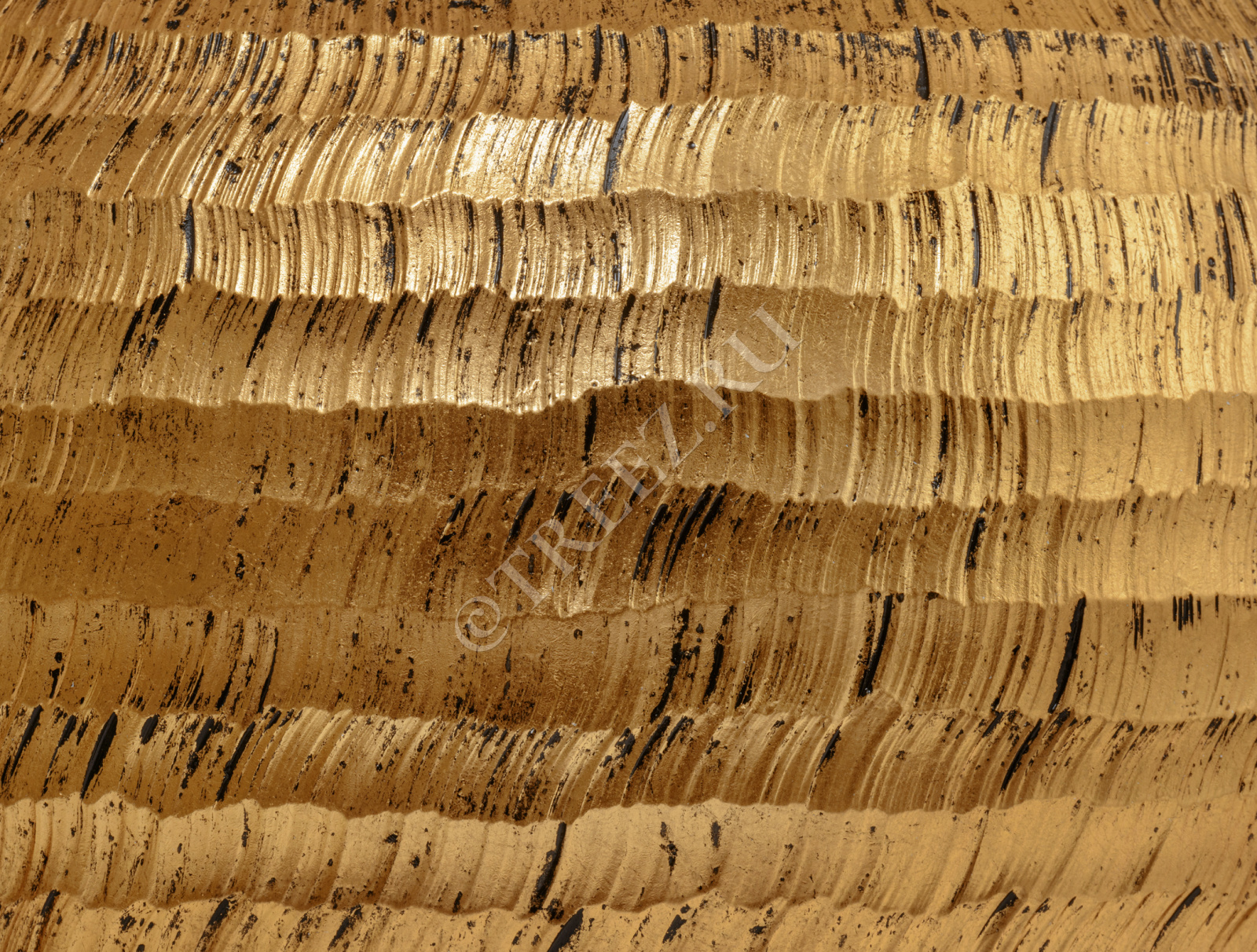 41.3321-04-069-GLD/C-97 Кашпо  Effectory - серия Metal - Высокая Design-ваза - Чеканное золото Цветочная коллекция  - Вид №1