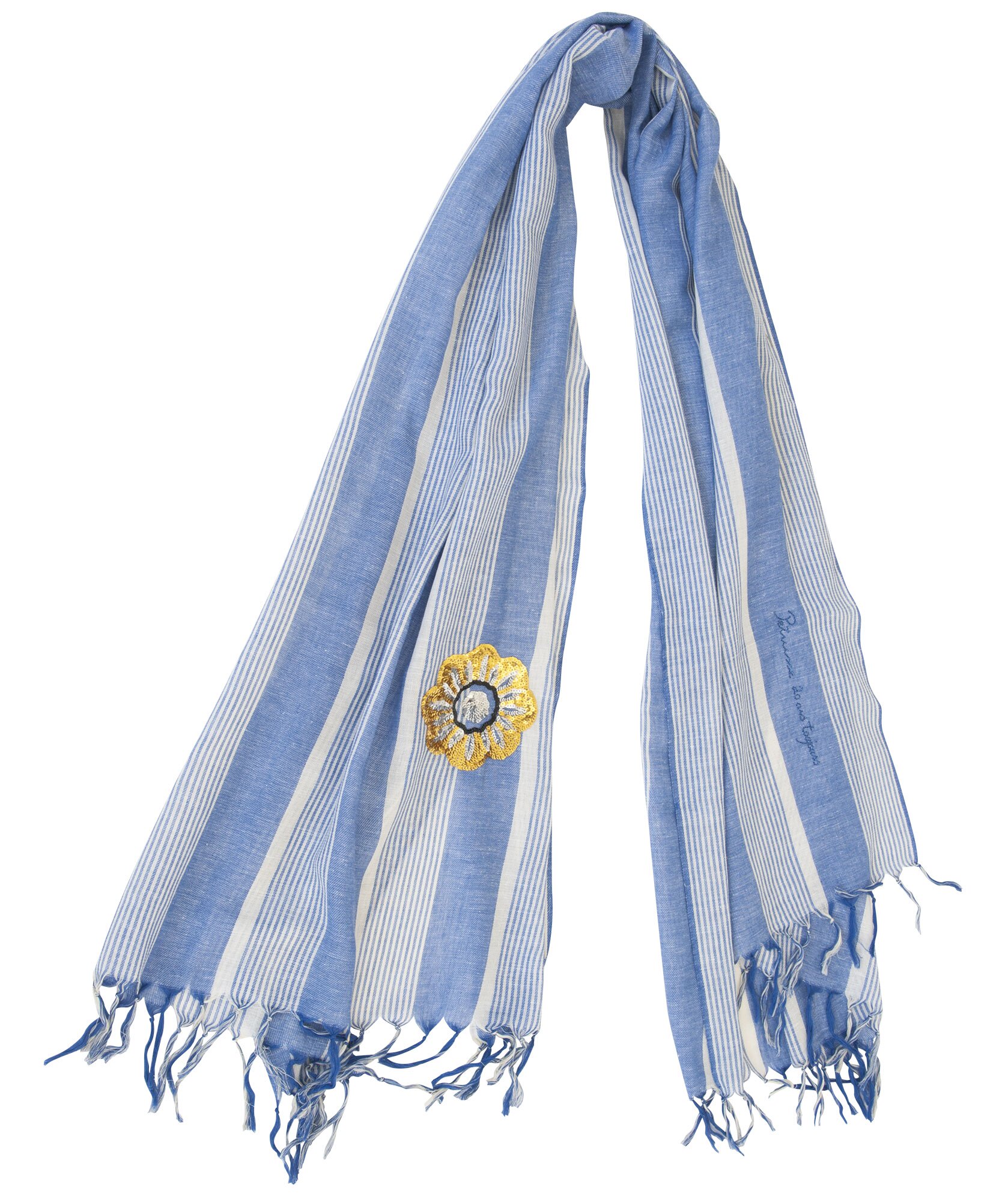 PASSERELLE_BLEU Шаль 100/200 хлопок 100% PETRUSSE Santreyd 