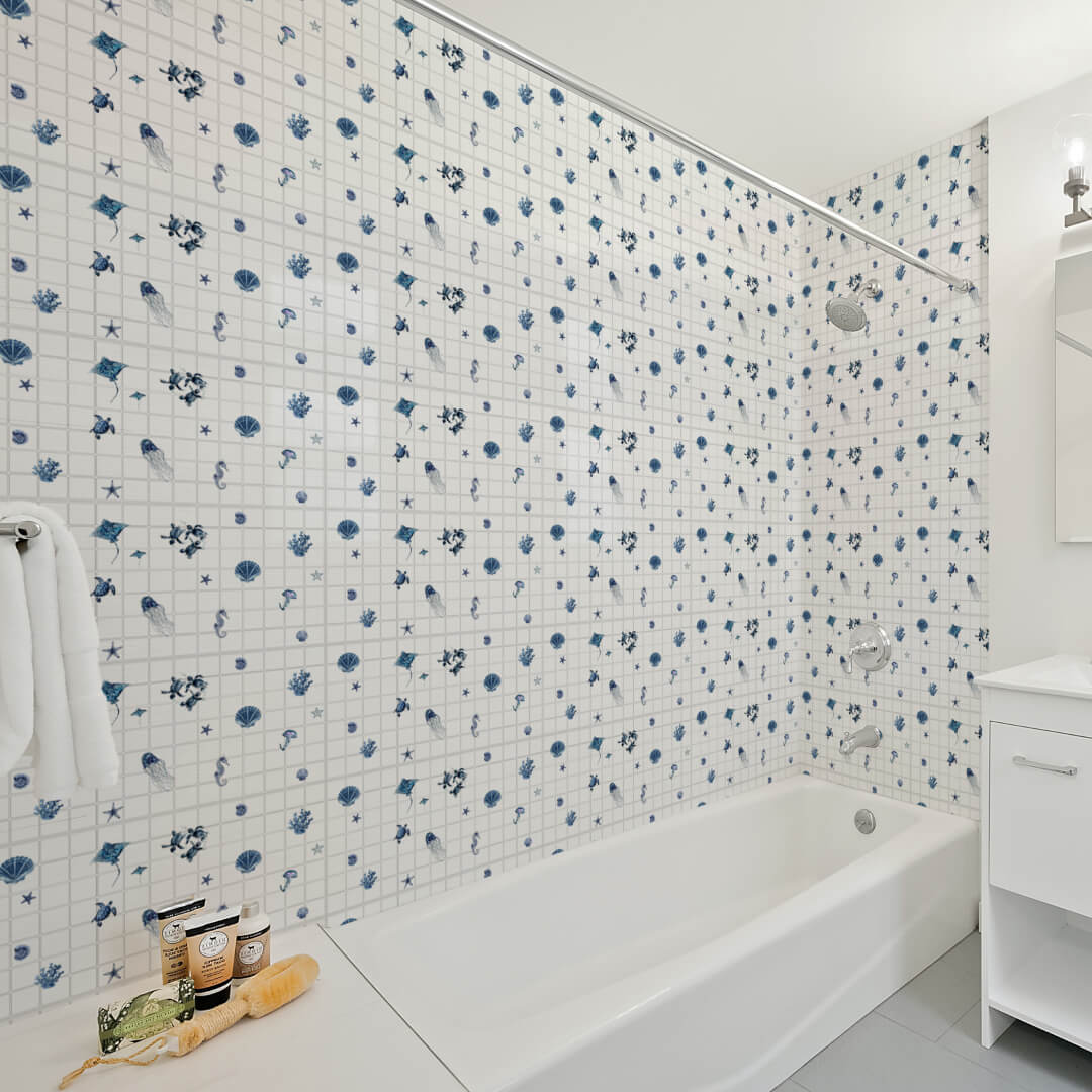 Панель ПВХ 0,2 мозаика «Морской коктейль» Stella STSR-727 - Вид №1