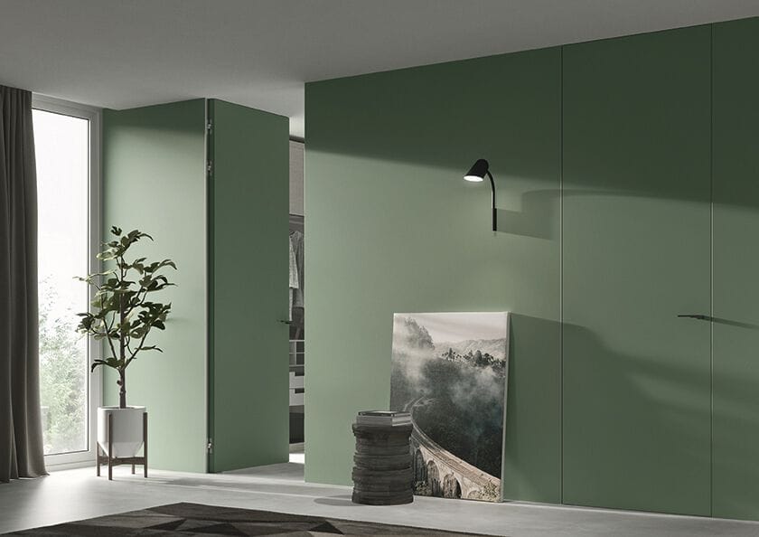 Заподлицо распашная дверь с выдвижными петлями Venus Design Вера ARCH-00053216 - Вид №2