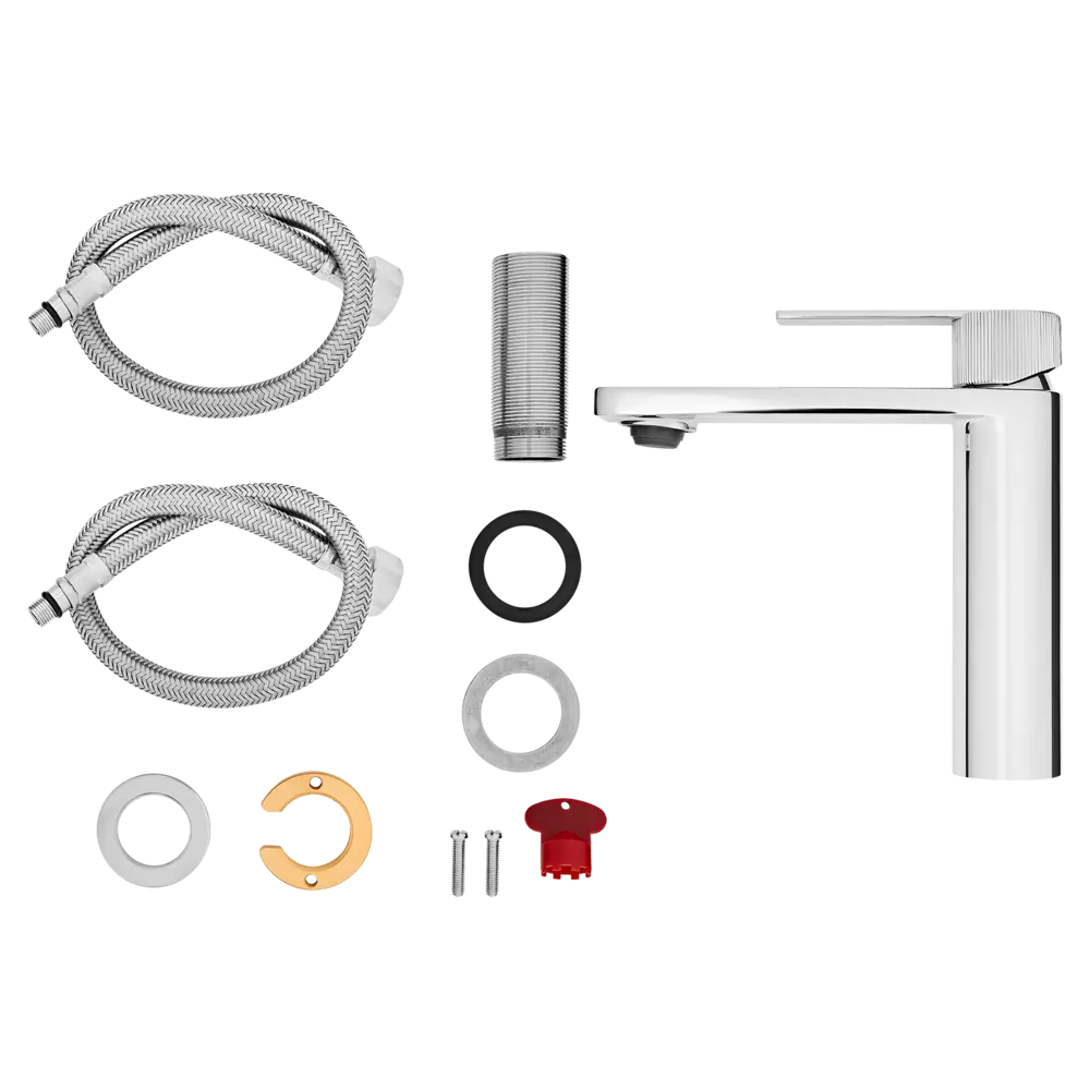 Смеситель для раковины KONSENSA Теано однорычажный цвет хром STLM-2097677 - Вид №3