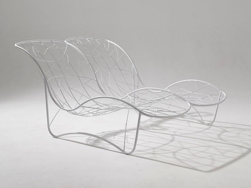 Studio Stirling Двойной садовый диван из стали с порошковым покрытием Recliner sun-id-1405992 - Вид №1