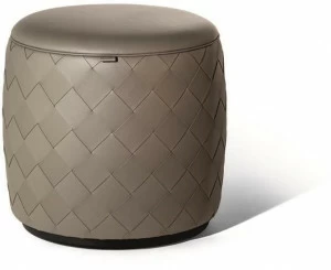 Poltrona Frau Круглый кожаный пуф La collezione - mobili e complementi