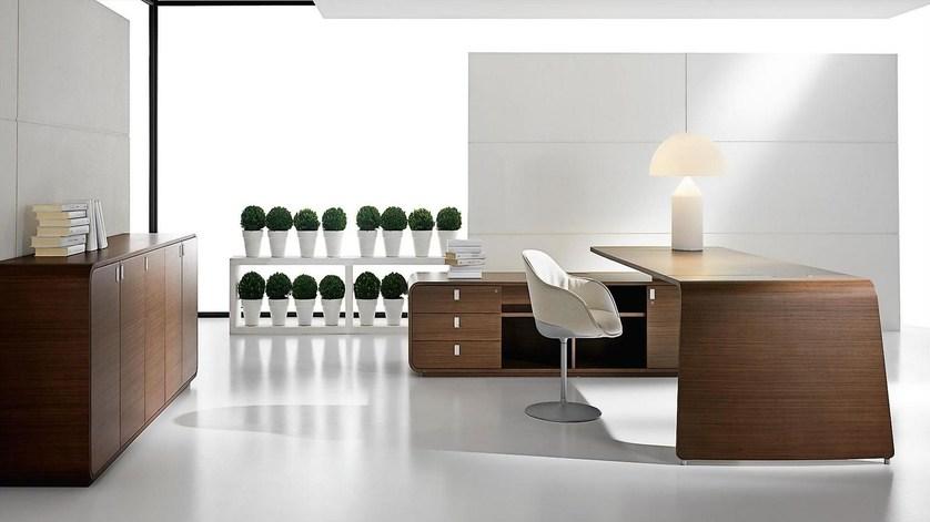 IFT Низкая тумба для офиса из фанерованной древесины с замком Sestante sun-id-1447337 - Вид №3