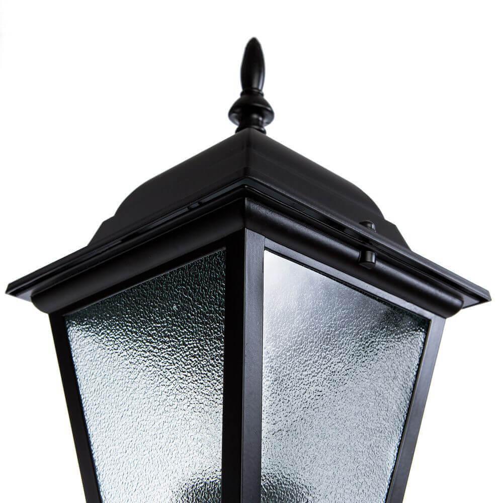 Уличный светильник парковый H 120 см черный Bremen A1016PA-1BK ARTE LAMP ПОД СТАРИНУ, СТОЛБ, ФОНАРЬ 00-3898552 Прозрачный;черный  - Вид №1
