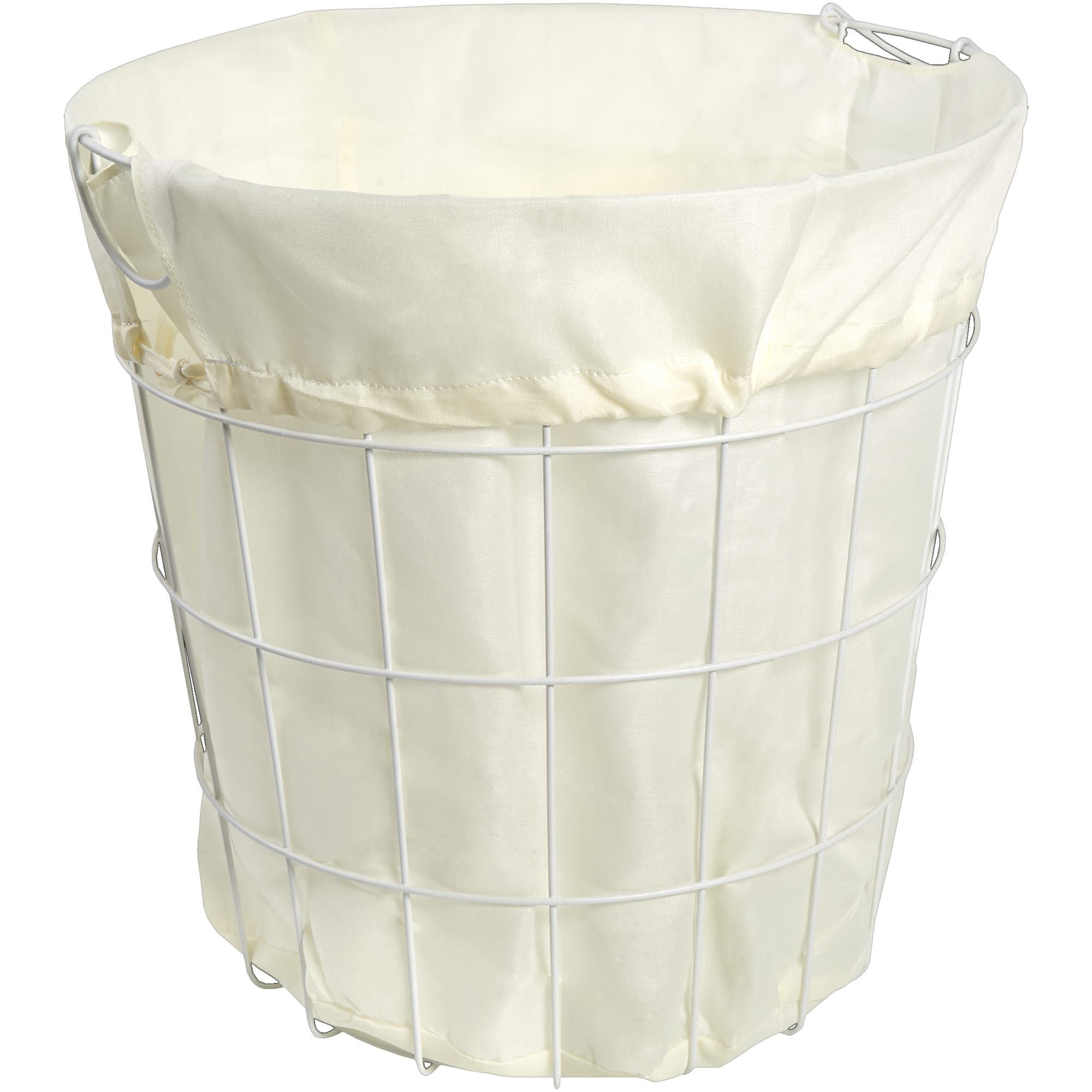 82411010 Корзина для белья с чехлом, 400x400x400 мм, цвет белый Аксессуары для ванных комнат Santreyd 