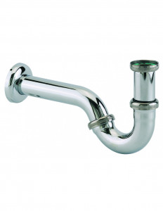 175100 000 00  Трубчатый сифон, регулируемый, с розеткой и розеткой, хромированная латунь Valentin Хром