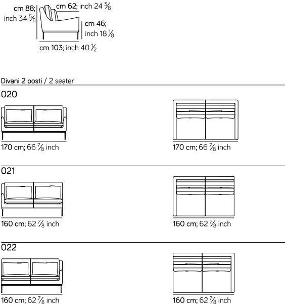 AMURA Диван из ткани Alice Am002.060 - Вид №5