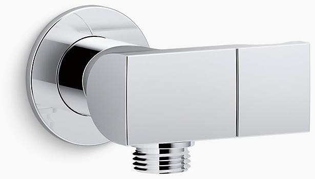 KOHLER Настенный держатель для ручного душа Exhale с патрубком подачи и обратным клапаном K-98354-CP  - Вид №1