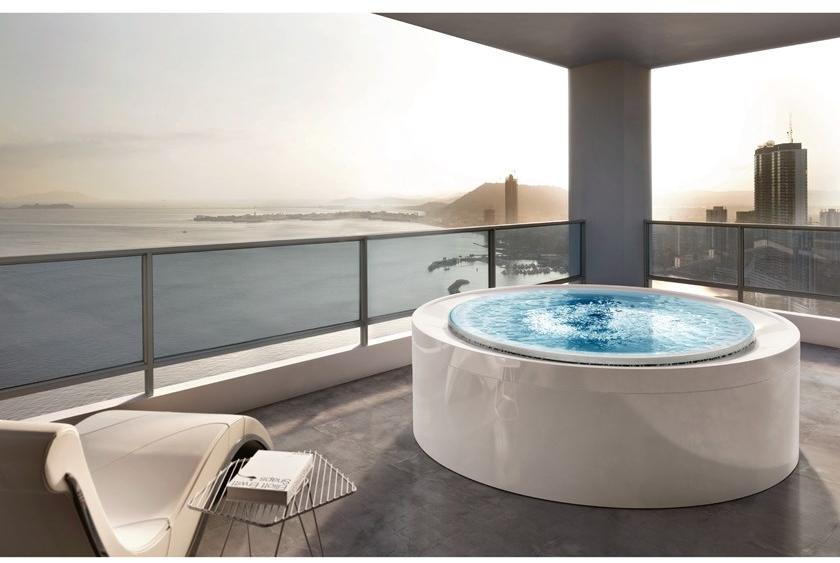 Gruppo Treesse Круглый пейзажный бассейн с гидромассажем Treesse ghost sun-id-1461433 - Вид №2