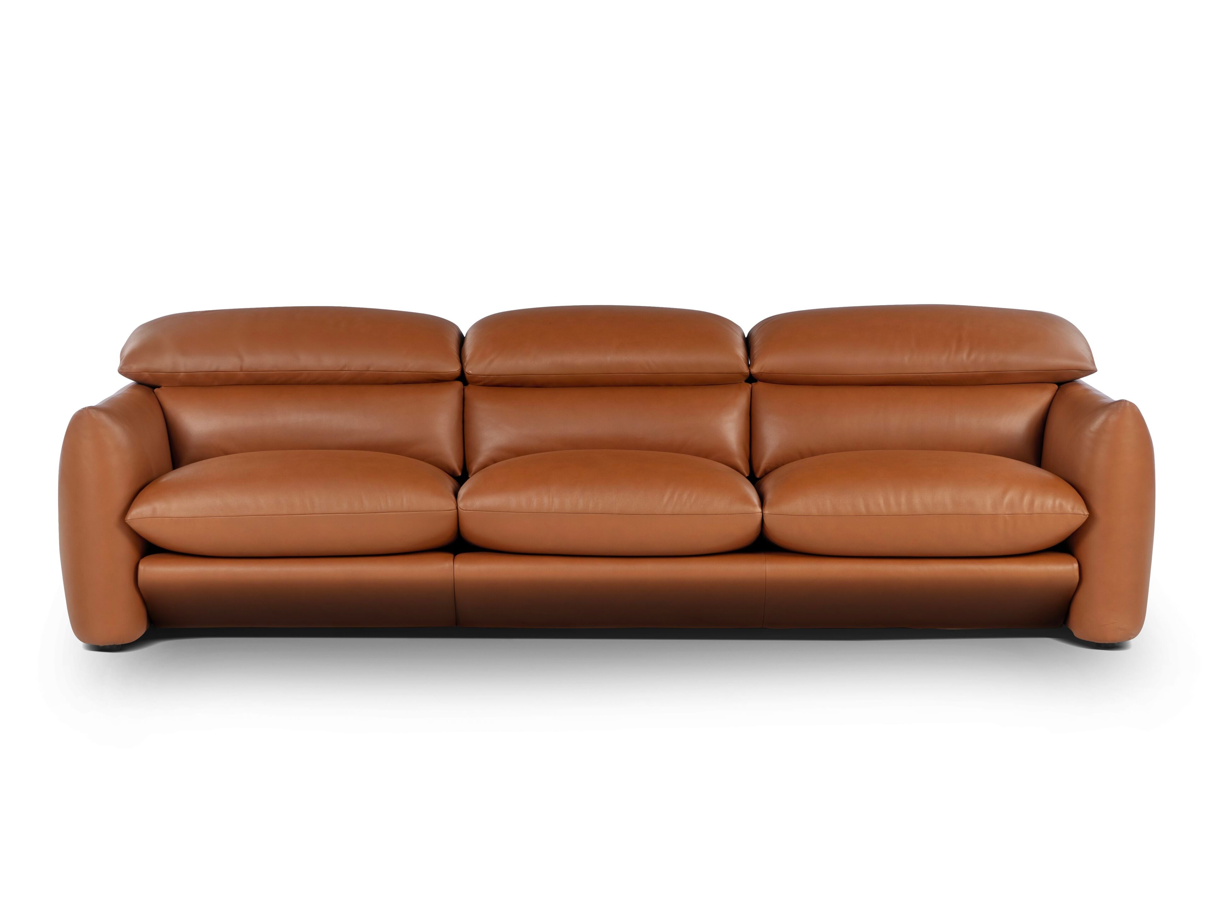 Кожаный диван с подголовником на 4 места Calia Italia Superior ARCH-00035225