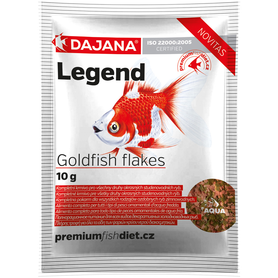 ПР0045377 Корм для рыб Legend Goldfish Flakes хлопья 10г (80мл) п/т DAJANA 