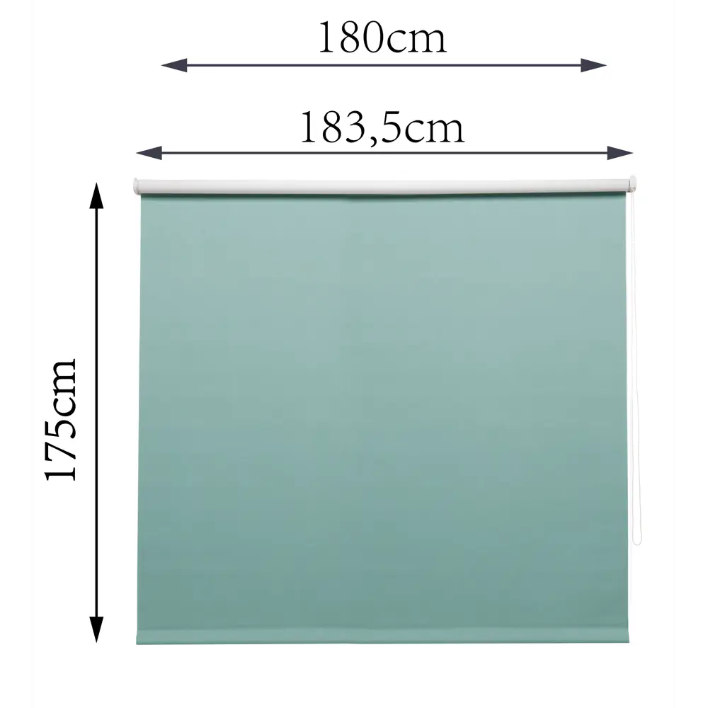Штора рулонная блэкаут Inspire Santos 180x175 см бирюзовая Celadon 2 82688294 STLM-2062179 - Вид №8