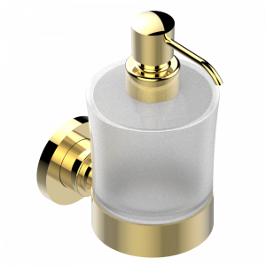 G3S-613 Дозатор для жидкого мыла настенный Thg-paris Montaigne marbre Grand Antique с рукоятками Покрытие PVD золотистый цвет