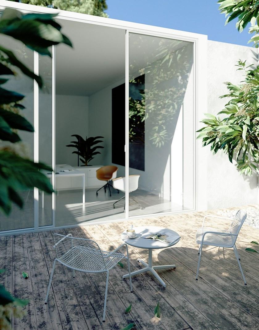 Grado Design Рабочий угловой стол из алюминия и дерева с ящиками  Dad-ex-01  - Вид №12