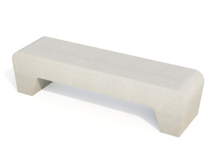 Бетонная скамья без спинки