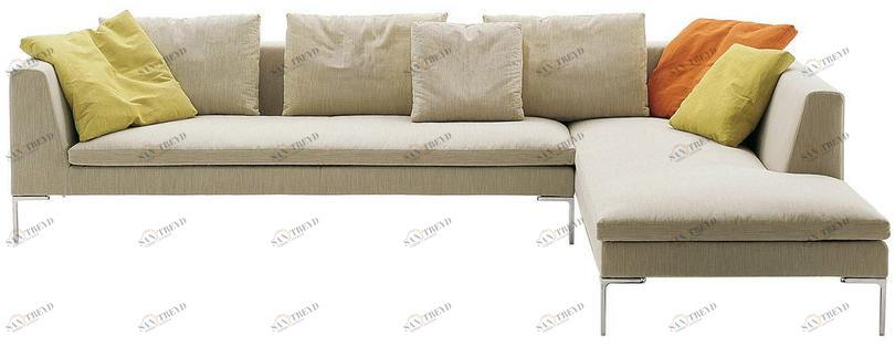 B&B Italia Модульный угловой диван из ткани Charles sun-id-1494315