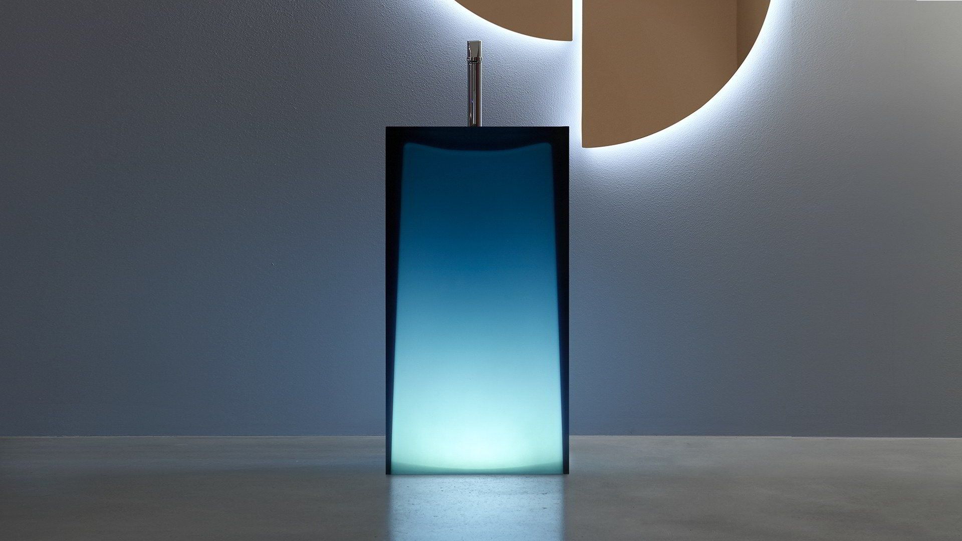 Отдельно стоящая раковина из Cristalmood® Antoniolupi AURA ARCH-00002330 - Вид №2