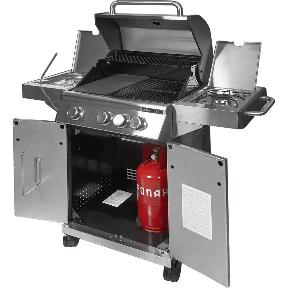 Газовый гриль Naterial Hudson 3 конфорки STLM-2129444 - Вид №5