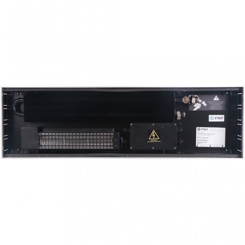Конвектор внутрипольный STOUT SCQ 110.240.3000 (Решётка роликовая, анодированный алюминий) SCQ11001124300 - Вид №4