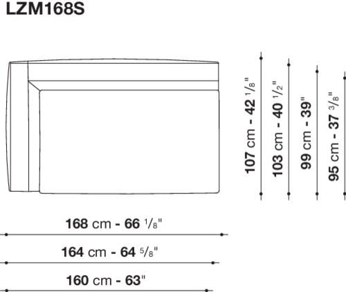Угловой диван из ткани Maxalto Lucrezia Soft ARCH-00108784 - Вид №3