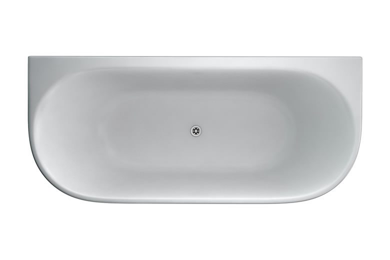 Burlington Традиционная ванна на ножках Avantgarde 1700 с приставной стенкой с ножками Luxury Claw в белом цвете L1W T12D  - Вид №2