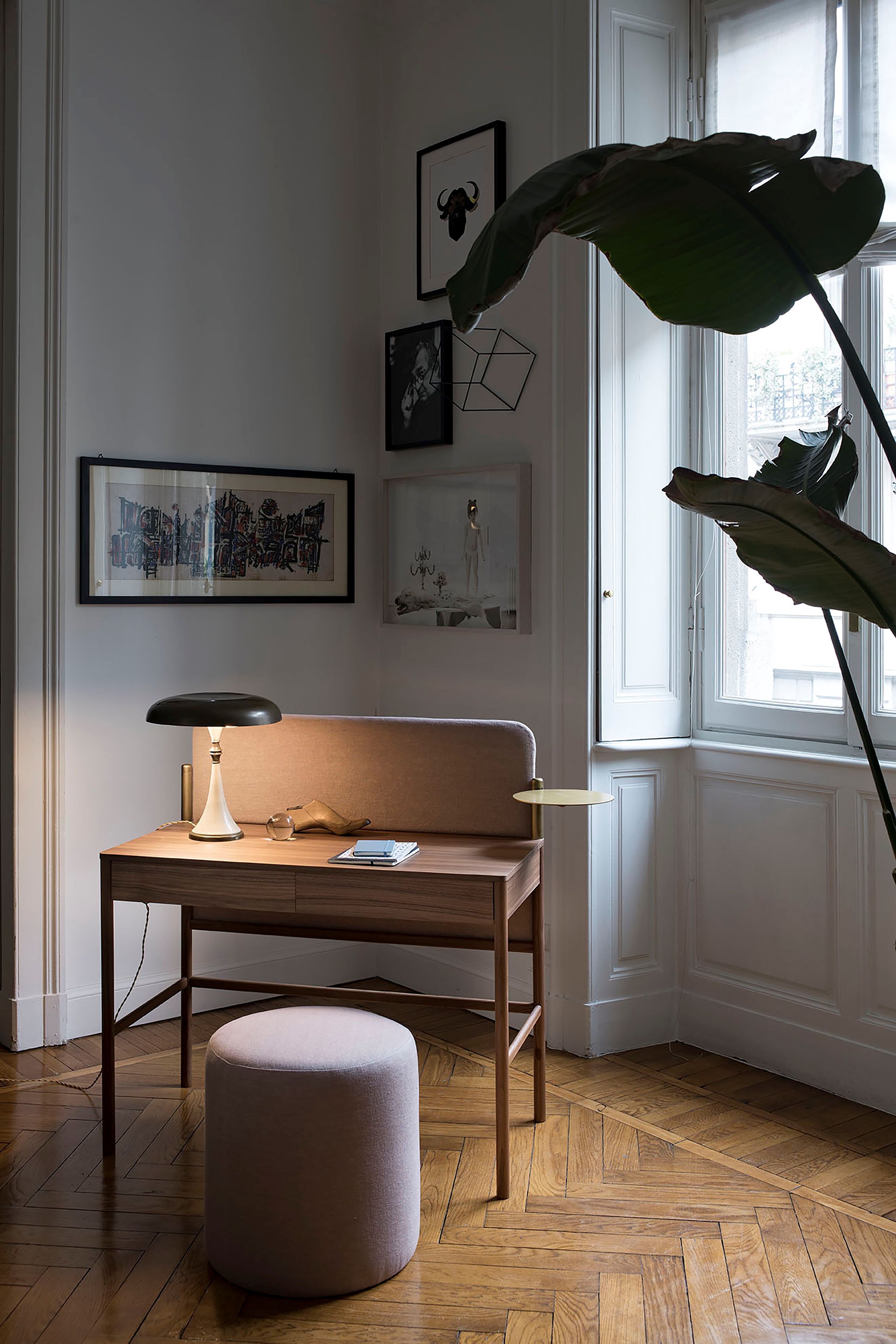 Письменный стол из орехового дерева с ящиками Bolzan флаг ARCH-00031819 - Вид №1