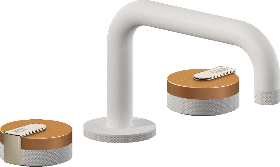 E-11510-R1BRG-L1PN-WT Смеситель для умывальника на 3 отвертия GRAFF MOD+