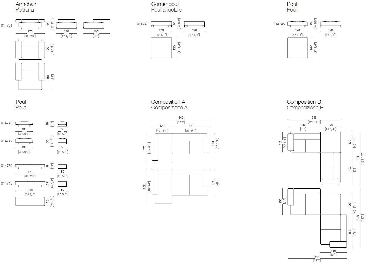 Arketipo Кожаный диван с тафтингом Loft sun-id-1379987 - Вид №6