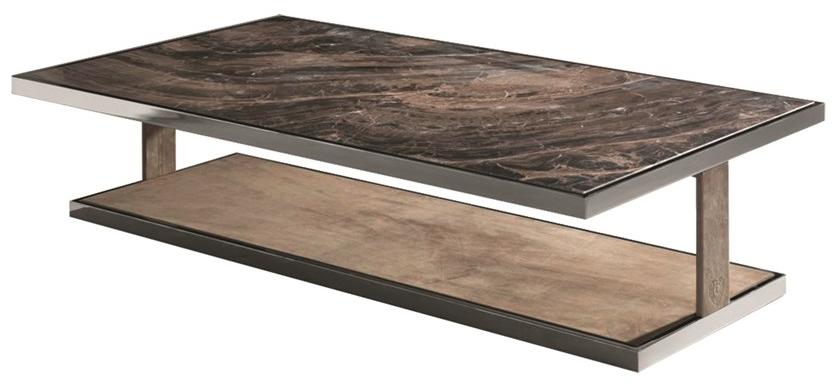 Longhi Прямоугольный мраморный журнальный столик Loveluxe Y 704 - Вид №8