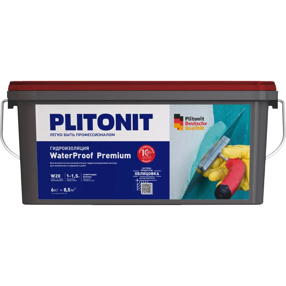 Мастика гидроизоляционная Plitonit Waterproof Premium 6 кг STLM-2113899