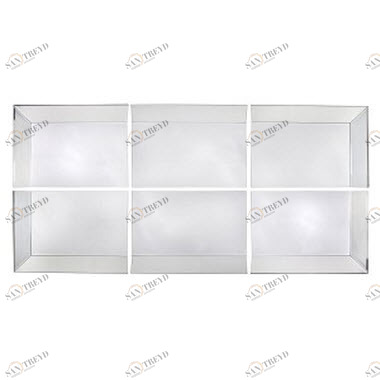 Зеркало прямоугольное настенное Rectangle - элемент PUSHA ДИЗАЙНЕРСКИЕ 062515 Зеркальный 