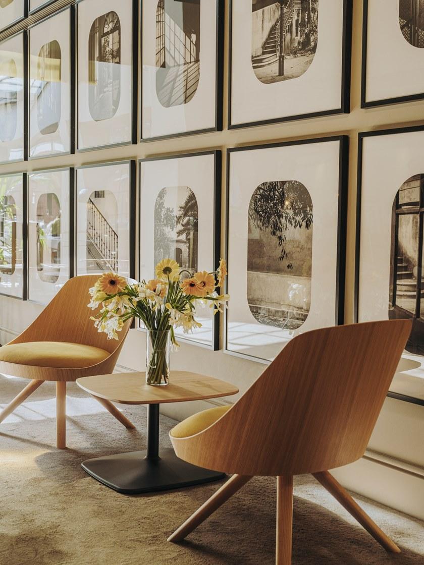 ENEA Круглый журнальный столик со стальным основанием и столешницей из нпл Iron sun-id-1398912 - Вид №10